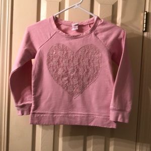 Circo Pink Heart Sweatshirt Girls Size Medium